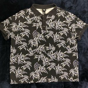 Black Short-Sleeve Polo Shirt